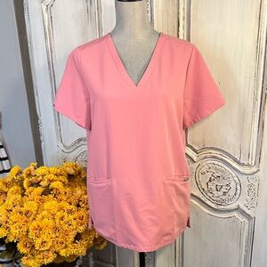 FIGS Technical Collection Threads for Threads Program Dusty Pink Scrubs Top
